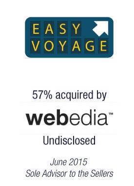 Bryan, Garnier & Co advises the disposal of Easyvoyage to Webedia group.
