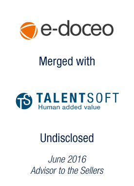 Bryan, Garnier & Co advises e-doceo’s shareholders in the merger with Talentsoft