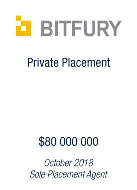 Bryan, Garnier & Co leads a $80 million Private Placement for European Blockchain Unicorn Bitfury