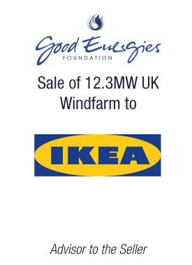 Bryan, Garnier & Co advises Good Energies  in the sale of Dummuies Wind Farm, Huntly to IKEA