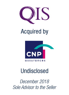 Bryan, Garnier & Co acts as Sole Financial Advisor to life insurance platform Quality Insurance Services on its sale to CNP Assurances