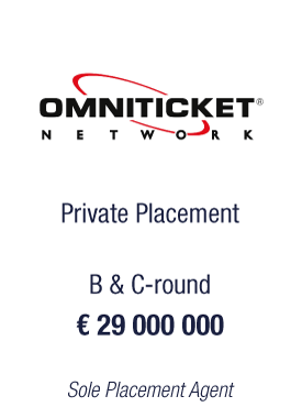 European Investment bank Bryan, Garnier & Co, acting as sole placement agent, led the $15 Million Omniticket Network second round of financing