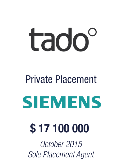 Bryan, Garnier & Co GmbH advised tado° on $17.1m Equity Investment from Siemens Venture Capital, BayBG, Statkraft Ventures, and Existing Investors