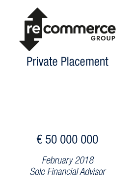 Bryan, Garnier & Co advises Recommerce Group, the European pioneer in premium second-hand smartphones, on its €50 million series C private placement 