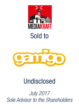 Bryan, Garnier & Co advises the shareholders of Mediakraft on its sale to Gamigo
