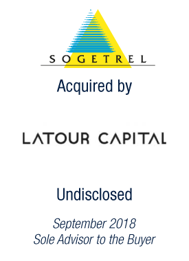 Bryan, Garnier & Co advises Latour Capital on the acquisition of a majority stake in Sogetrel 