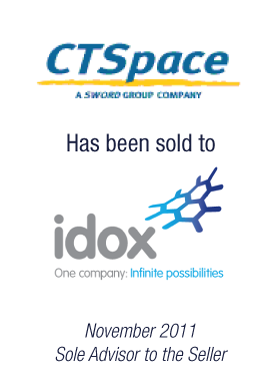 Bryan, Garnier & Co advises Sword Group on the sale of CTSpace to Idox PLC