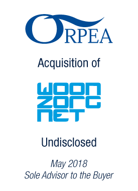 Bryan, Garnier & Co advises ORPEA Group on the acquisition of Woonzorgnet B.V. in the Netherlands