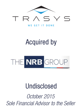 Bryan, Garnier & Co advises TRASYS’ shareholders on the sale of the company to the NRB Group