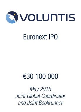 Bryan, Garnier & Co acts as Joint Global Coordinator and Joint Bookrunner for Voluntis’ IPO, the first ever listing of a digital therapeutics company raising EUR30.1 million