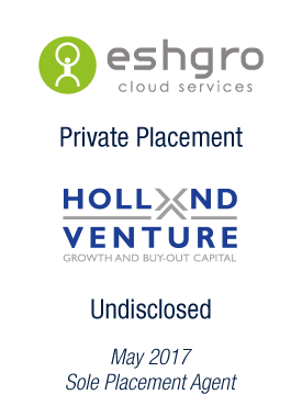 Bryan Garnier & Co acts as exclusive financial advisor to Eshgro on its private placement to Holland Venture