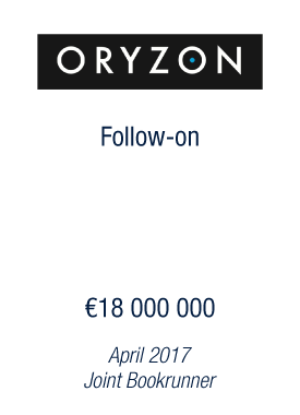 Bryan, Garnier & Co acts as Joint Bookrunner of a private placement with US and European Investors raising €18 Million for Oryzon 