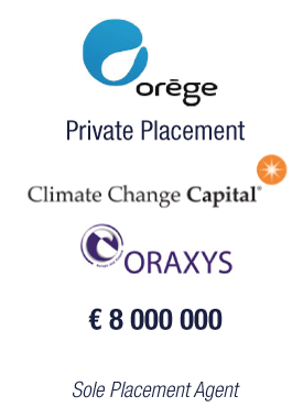 Bryan, Garnier & Co leads a €8m private placement for Orège