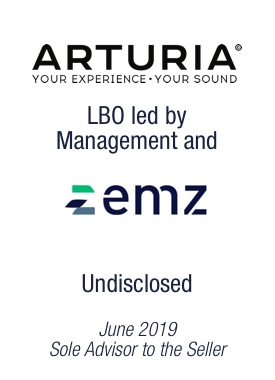 Bryan, Garnier & Co acts as Sole Financial Advisor to the audio tech company Arturia on its capital reorganisation led by EMZ Partners 