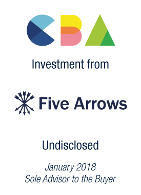 Bryan, Garnier & Co acts as Sole Financial Advisor to Five Arrows on their equity investment in CBA Informatique