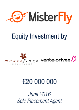 Bryan, Garnier & Co advises MisterFly on a €20m Equity Investment from Montefiore Investment and vente-privee