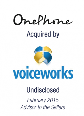 Bryan, Garnier & Co. GmbH advised OnePhone Germany on its Sale to Voiceworks